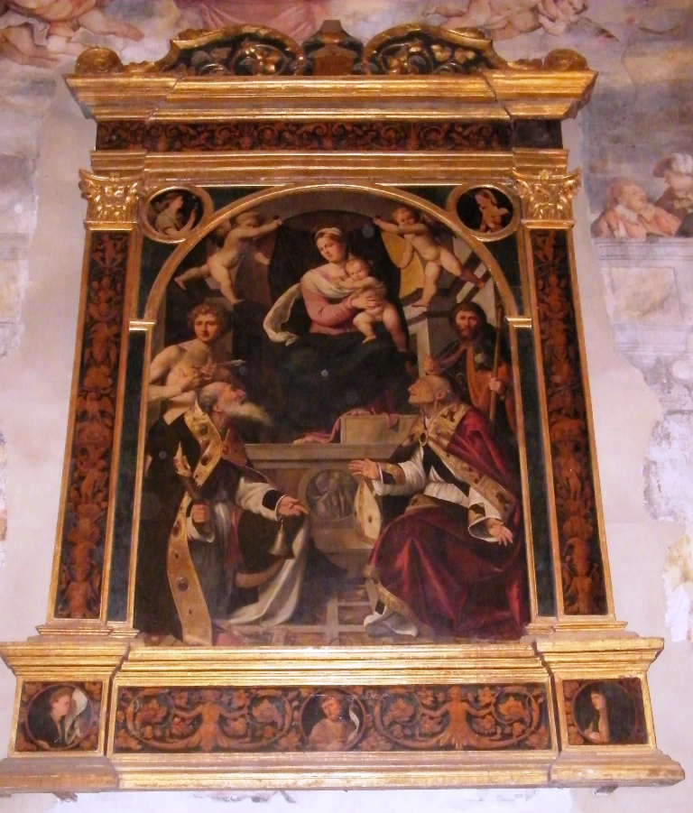 Madonna in trono col Bambino e santi - Chiesa di Sant'Antonio Abate, Breno